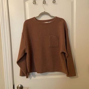 A New Day Cozy Ribbed Long Sleeve Shirt, Oversized